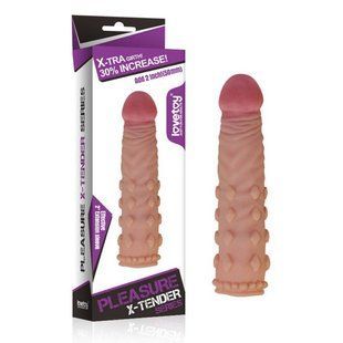 Насадка на член - Pleasure X-Tender Penis Sleeve 2", Flesh 6452LVTOY159 фото
