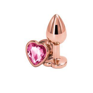 NS Novelties Rear Assets Rose Gold Heart Small Pink Anal Plug SX4368 &mdash; photos
