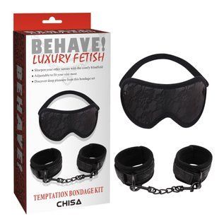 БДСМ набір - Temptation Bondage Kit, Маска, наручники 6610CN00858 фото