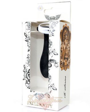Анальная пробка - Jewellery Silicone Black Plug S Clear 62530064-00152 фото