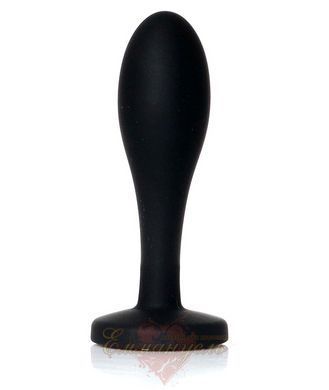 Анальная пробка - Jewellery Silicone Black Plug S Clear 62530064-00152 фото