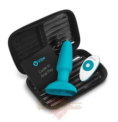 Анальная пробка - b-Vibe rimming Plug Blue Vibrator 61325857930000 фото
