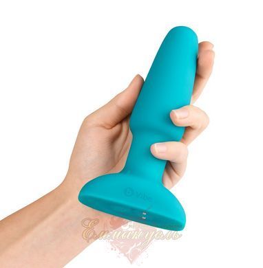 Анальная пробка - b-Vibe rimming Plug Blue Vibrator 61325857930000 фото
