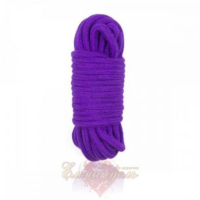 Верёвка бондажная для шибари фиолетовая 10 м