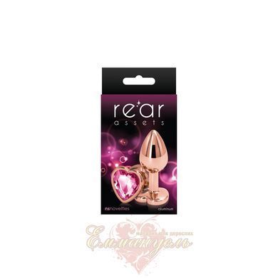 NS Novelties Rear Assets Rose Gold Heart Small Pink Anal Plug SX4368 &mdash; photos