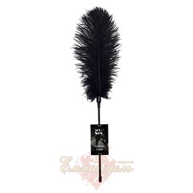 Ostrich Feather Tickler - Art of Sex - Puff Peak, Black