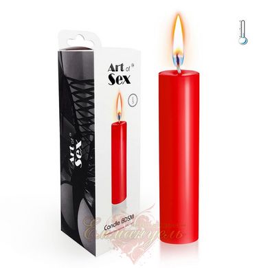 Свеча восковая низкотемпературная - Art of Sex size M 15 см Красная