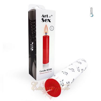 Low temperature wax candle - Art of Sex size M 15 cm Red