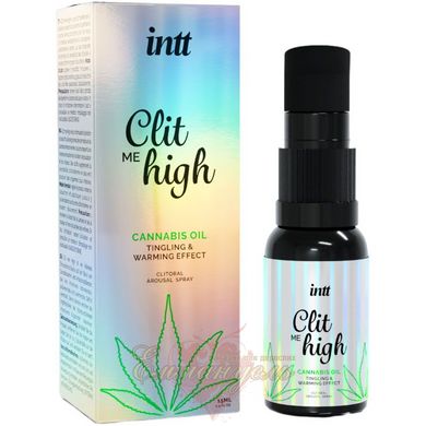 Exciting gel for the clitoris - Intt Clit Me On High Cannabis Oil 15 ml, strong stimulation