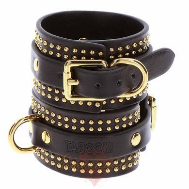 Наручники - Taboom Vogue Studded Wrist Cuffs Set Black TB17420 фото