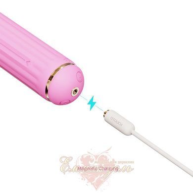 Вібратор Otouch Magic Stick S1 Plus Pink &mdash; з 4 насадками, бездротовий SO9437 фото