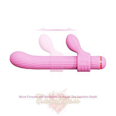 Вібратор Otouch Magic Stick S1 Plus Pink &mdash; з 4 насадками, бездротовий SO9437 фото