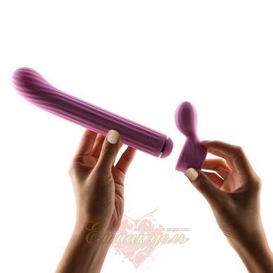 Вібратор Otouch Magic Stick S1 Plus Pink &mdash; з 4 насадками, бездротовий SO9437 фото