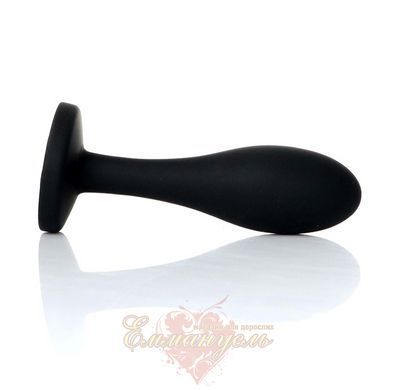 Анальная пробка - Jewellery Silicone Black Plug S Clear 62530064-00152 фото