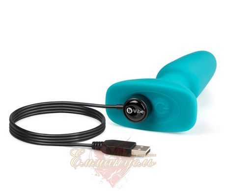 Анальная пробка - b-Vibe rimming Plug Blue Vibrator 61325857930000 фото
