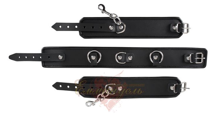 Handcuff - 2030411 Leather neck and hand cuffs