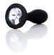 Анальная пробка - Jewellery Silicone Black Plug S Clear 62530064-00152 фото 1