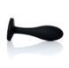 Анальная пробка - Jewellery Silicone Black Plug S Clear 62530064-00152 фото 3