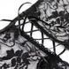Black panties - Star Night with floral lace and open access P5179-1 - photos (5