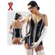 Latex corset - LX Strapscorsage, M