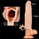 Подовжувуюча насадка на пеніс - Pleasure X-Tender Vibrating Penis Sleeve Flesh 2"