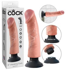 Реалістичний вібратор - King Cock 9 Inch Vibrating