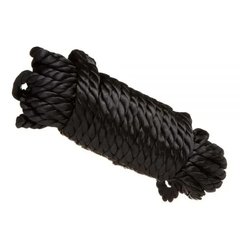 Шелковая верёвка для шибари черная 10м