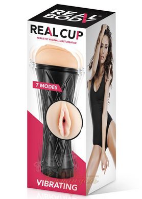Masturbator-vagina with vibration - Real Body — Real Cup Vagina Vibrating
