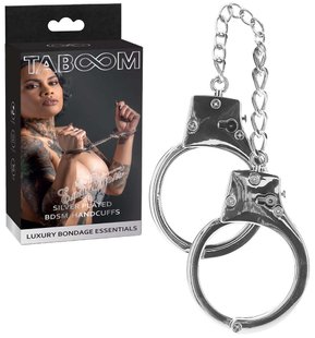 Наручники металлические - Taboom Silver Plated BDSM Handcuffs