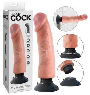 Realistic vibrator - King Cock 9 Inch Vibrating 61325887250000 &mdash; photos
