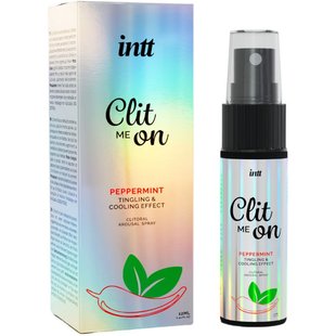 Возбуждающий спрей для клитора - Intt Clit Me On Peppermint Cooling Effect 12 мл, охлаждающий эффект