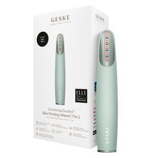 Прибор для укрепления кожи GESKE Skin Firming Wand 7в1 green, тонизация лица HB0429 фото