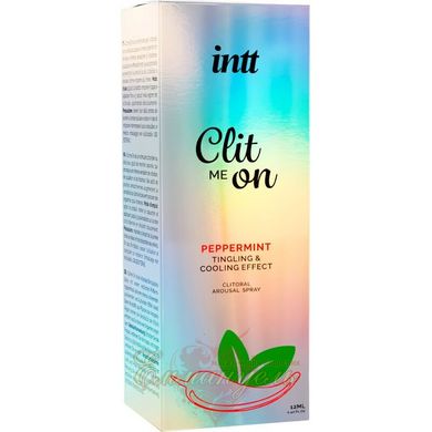 Возбуждающий спрей для клитора - Intt Clit Me On Peppermint Cooling Effect 12 мл, охлаждающий эффект