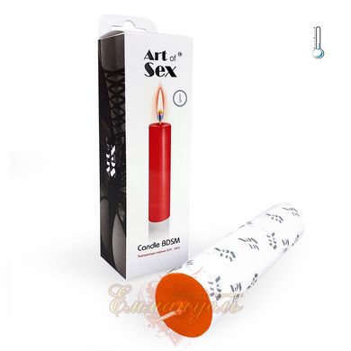 Свеча восковая низкотемпературная - Art of Sex size M 15 см Оранжевая