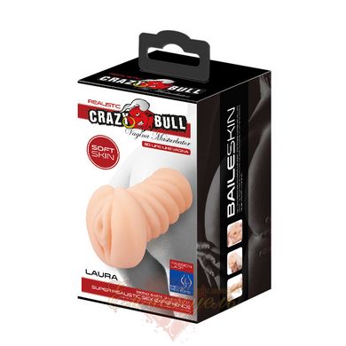Crazy Bull Laura Pocket Masturbator Vagina - Flesh