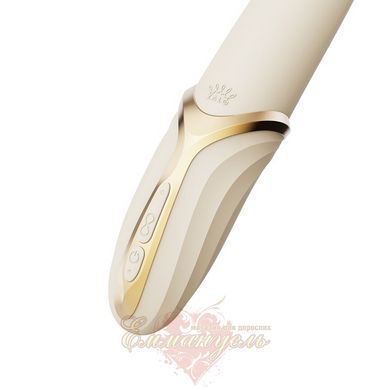 Вибратор Zalo EVE Ivory White &ndash; вибрация и ротация, имитация язычка, подогрев до 39 &deg;C SO9548 фото