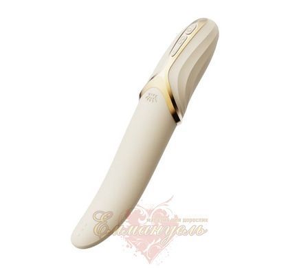 Вибратор Zalo EVE Ivory White &ndash; вибрация и ротация, имитация язычка, подогрев до 39 &deg;C SO9548 фото