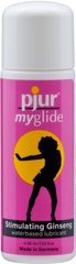 Exciting water-based lubricant - pjur my glide 30 ml, with ginseng, warms