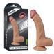 Phalloimitator with scrotum - 8'' Dual-layered Silicone Dildo 6452LVTOY008 - photos (1