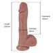 Phalloimitator with scrotum - Erospace Natural Play D5 39-70477 - photos (4