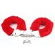 Наручники - Fetish Pleasure Fluffy Handcuffs, Red