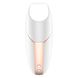 Vacuum clitoral stimulator - Satisfyer Love Triangle White with internet control
