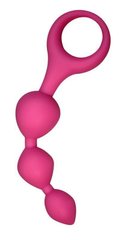 Анальные шарики - Alive Triball Pink, силикон, макс. диаметр 2см