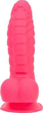 Ribbed dildo with suction cup - ADDICTION Tom 7&Prime; Dildo With Balls &mdash; Pink, free bullet SO5585 &mdash; photos