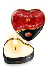 Масажна свічка сердечко - Plaisirs Secrets Peach (35 мл)