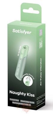 Вакуумный стимулятор - Satisfyer Naughty Kiss, магнитная технология 3D Air Pulse, 30 режимов работы SX2162 фото