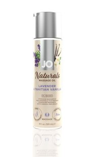 Массажное масло - System JO Naturals Massage Oil – Лаванда и ваниль (120 мл) с натуральными эфирными маслами