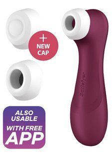 Vacuum clitoral stimulator - Satisfyer Pro 2 Generation 3 with Liquid Air Connect App Wine Red SO7774 &mdash; photos