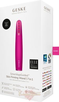 Прибор для укрепления кожи GESKE Skin Firming Wand 7в1 magenta, тонизация лица HB0430 фото