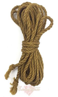 Jute rope BDSM 8 meters, 6 mm, gold